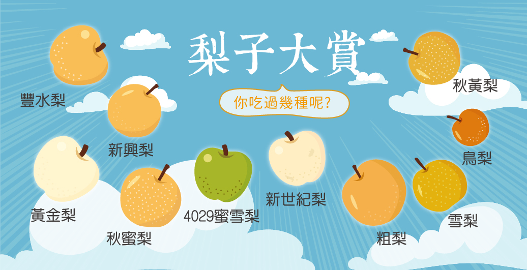【梨子品種大賞】新興梨、黃金梨、雪梨、4029蜜雪梨，你最愛吃哪一味？