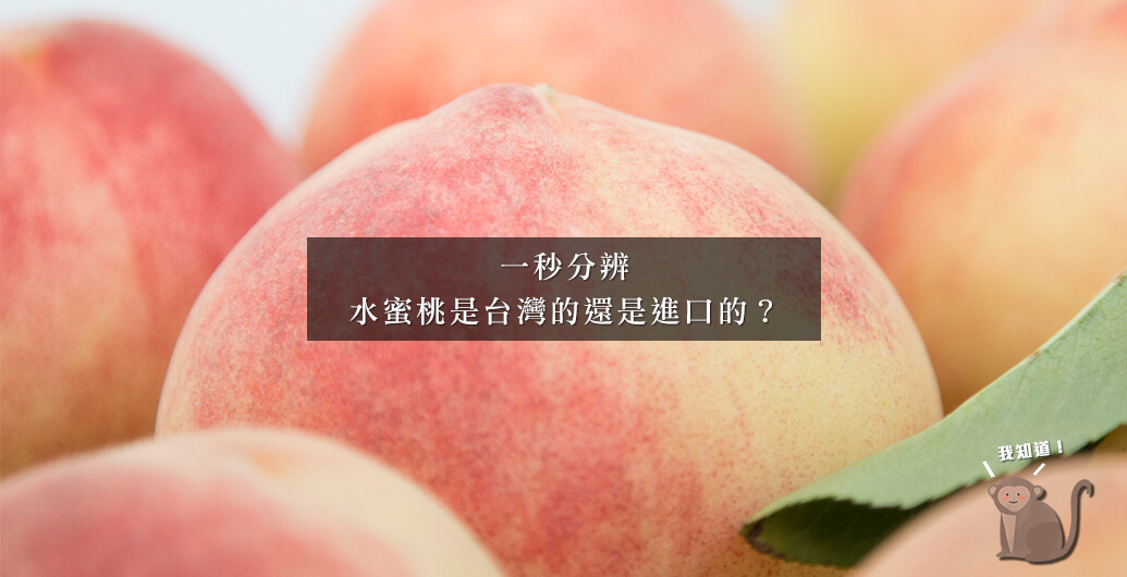 一秒分辨水蜜桃是台灣的還是進口的？
