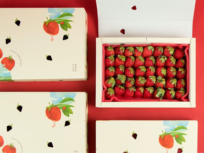 攜手設計師與農友　無毒農用減塑設計改造草莓禮盒，實現安心永續